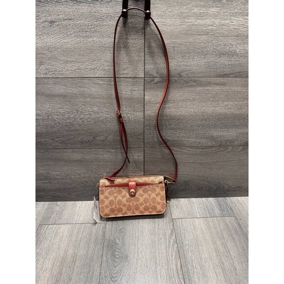 Coach Noa Beige Pop-Up Signature Messenger Bag - Picture 7 of 12